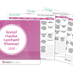Social Media Content Planner for Party Businesses
